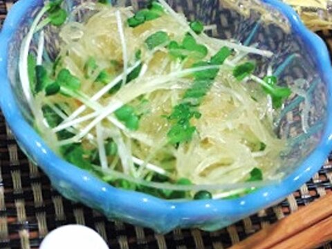 しゃっきり爽快、そうめんかぼちゃとかいわれの和え物